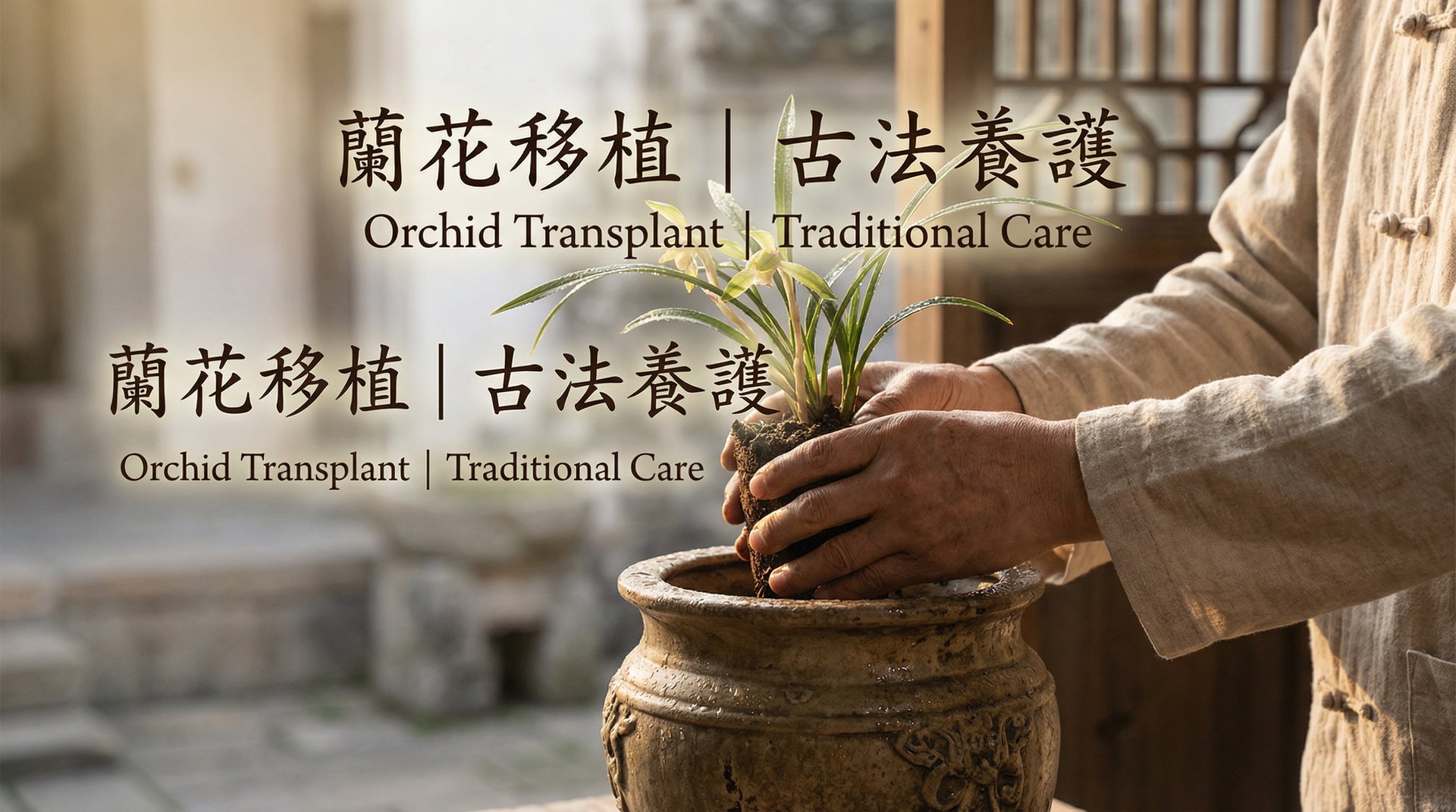 大象传媒植物视频兰花移植古法养护